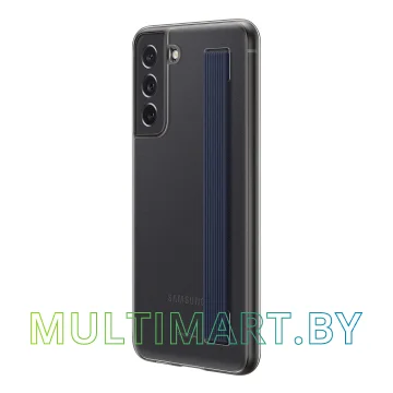 Чехол для телефона Samsung Slim Strap Cover для Galaxy S21 FE (темно-серый) картинка 5